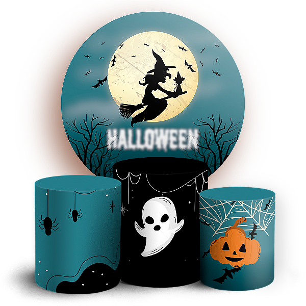 KIT Redondo e Trio - Halloween - Sublimado 3D