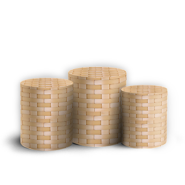 Trio Cilindro - Palha - Sublimado 3D