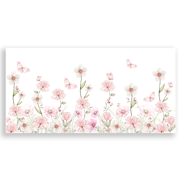Painel Retangular - Jardim Floral - Sublimado 3D