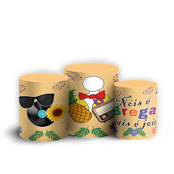 Trio Cilindro - Festa Junina Nois e Brega - Sublimado 3D