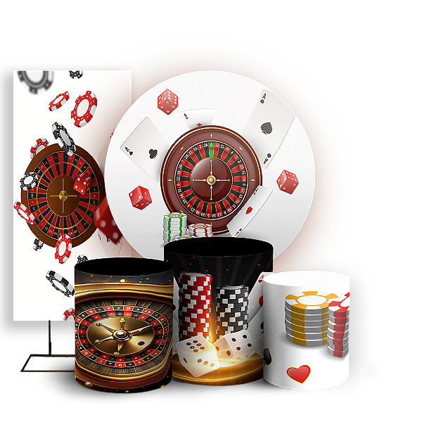 KIT Redondo Trio e Faixa - Cassino - Sublimado 3D