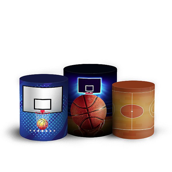 Trio Cilindro - Basquete - Sublimado 3D + Elástico