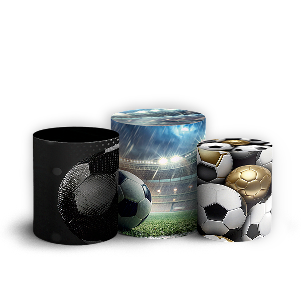 Trio Cilindro - Futebol - Sublimado 3D