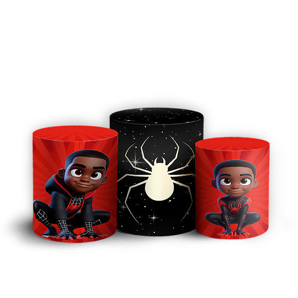 Trio Cilindro - Homem Aranha - Sublimado 3D