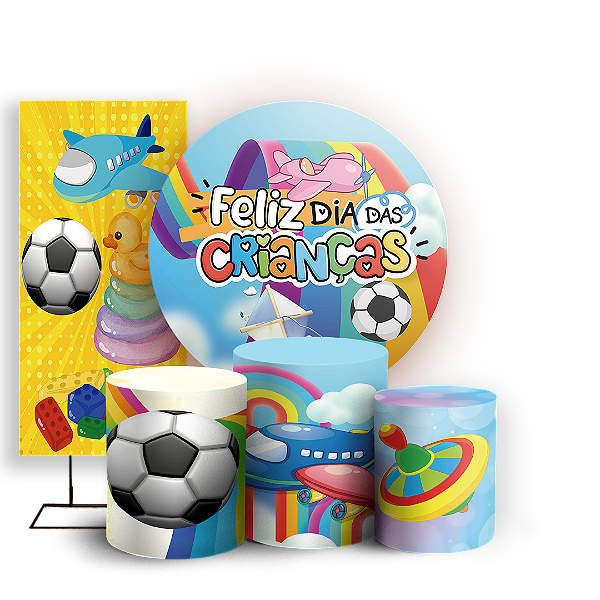 KIT Redondo Trio e Faixa - Dia Das Criancas - Sublimado 3D