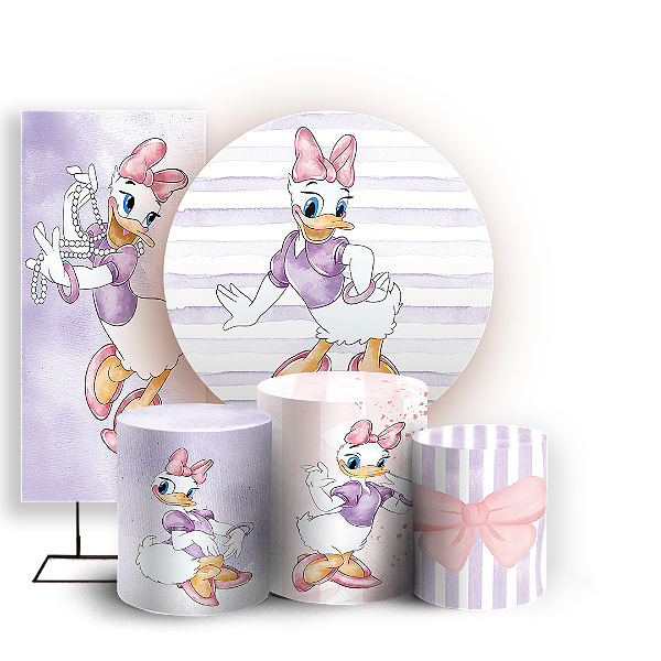 KIT Redondo Trio e Faixa - Margarida - Sublimado 3D