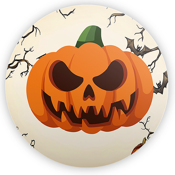 Painel Redondo - Dia das Bruxas Halloween - Sublimado 3D