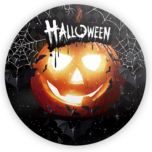 Painel Redondo - Dia das Bruxas Halloween - Sublimado 3D