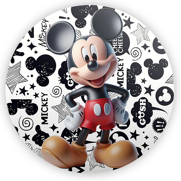 Painel Redondo - Mickey - Sublimado 3D
