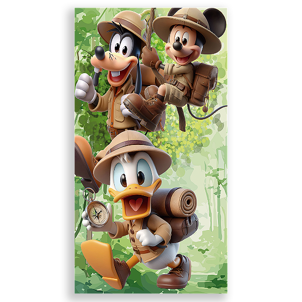 Faixa Lateral - Mickey Safari - Sublimado 3D