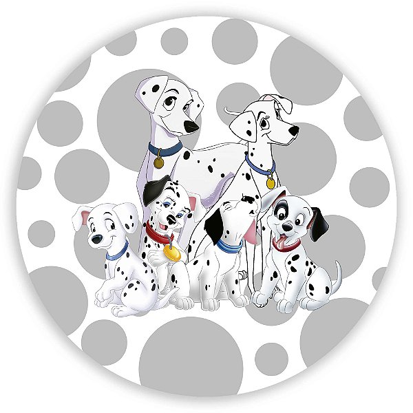 Mini Painel - 101 Dalmatas - Sublimado 3D