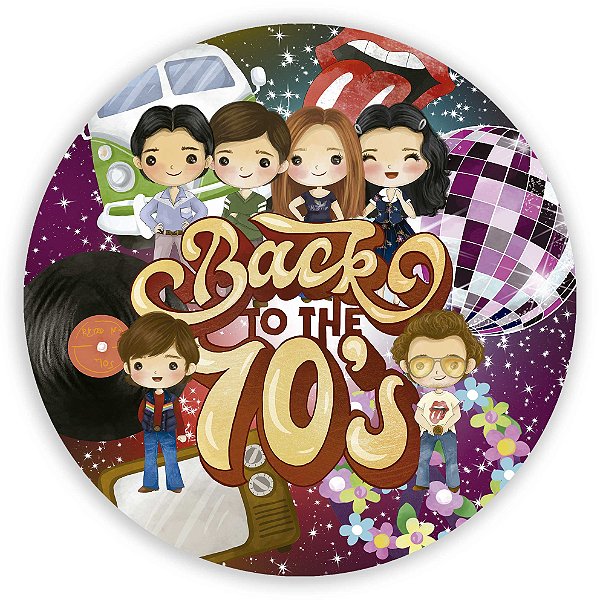 Mini Painel - Anos 70 - Sublimado 3D