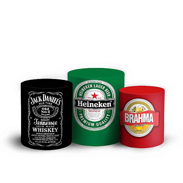 Trio Cilindro - Boteco - Sublimado 3D + Elástico