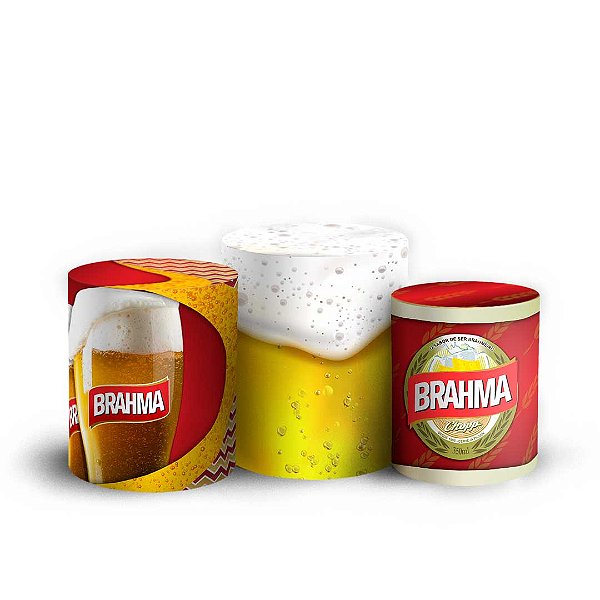 Trio Cilindro - Brahma - Sublimado 3D + Elástico