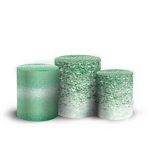 Trio Cilindro - Glitter - Sublimado 3D + Elástico