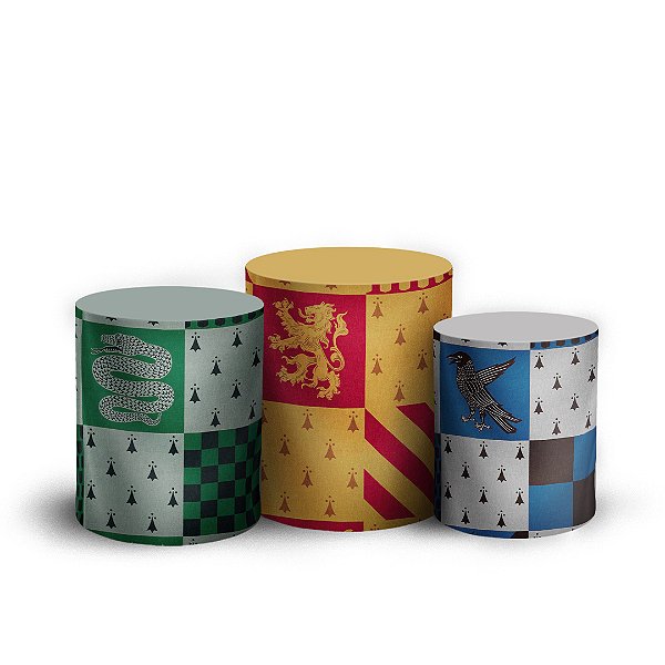 Trio Cilindro - Harry Potter - Sublimado 3D + Elástico