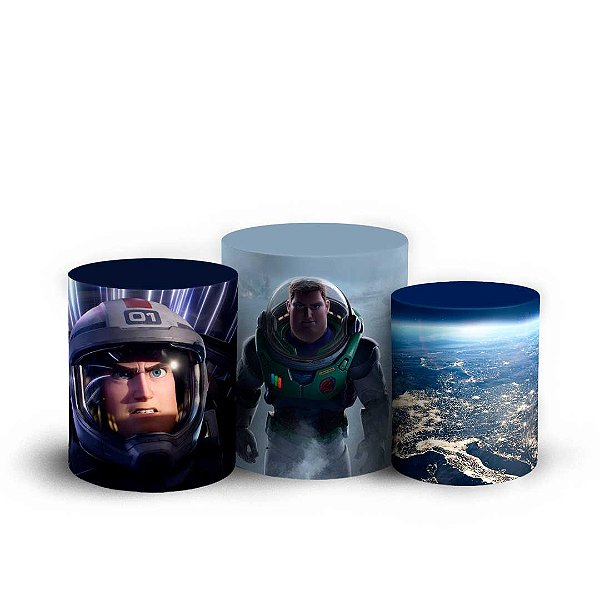 Trio Cilindro - Buzz Lightyear - Sublimado 3D + Elástico