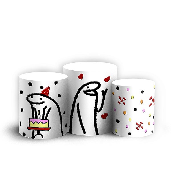 Trio Cilindro - Flork - Sublimado 3D + Elástico