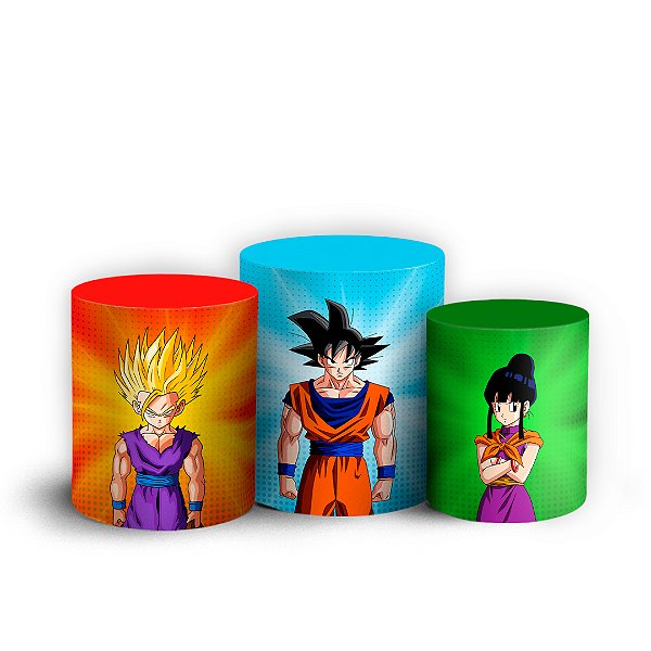 Trio Cilindro - Dragon Ball - Sublimado 3D + Elástico