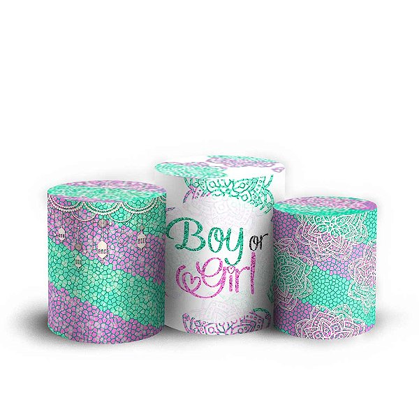 Trio Cilindro - Revelação - Sublimado 3D + Elástico