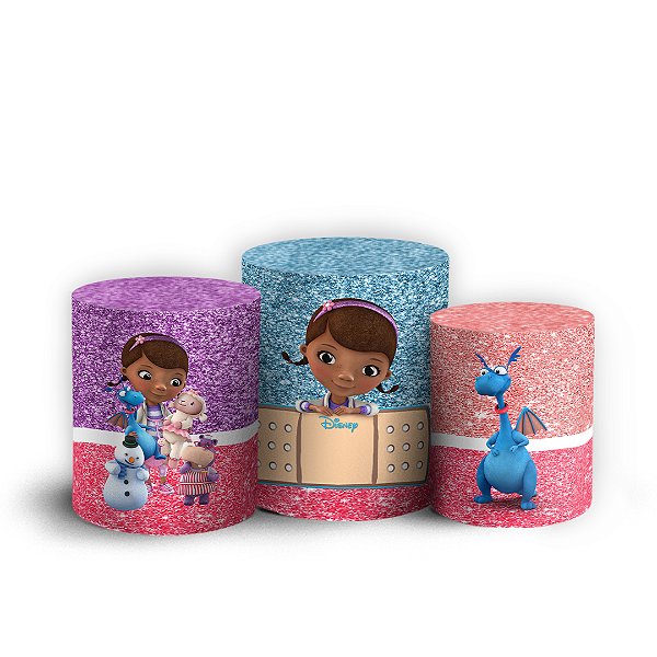 Trio Cilindro - Doutora Brinquedos - Sublimado 3D + Elástico