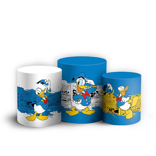 Trio Cilindro - Donald - Sublimado 3D + Elástico