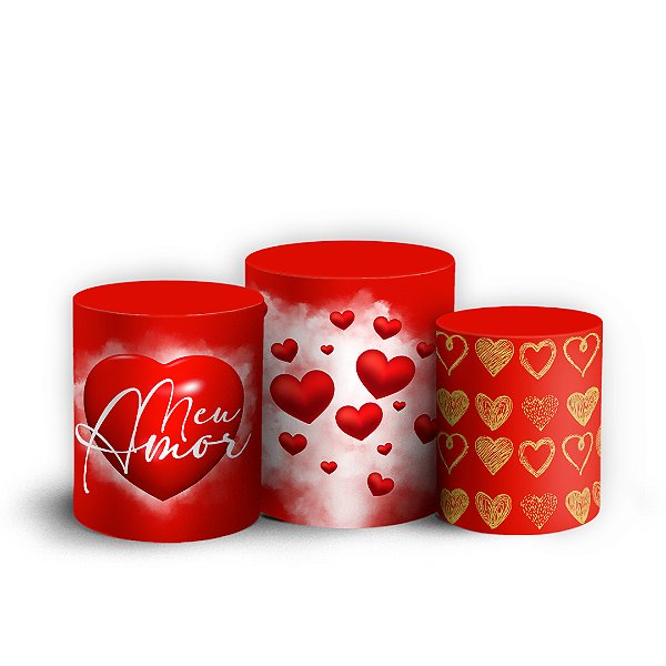 Trio Cilindro - Dia das Mães - Sublimado 3D + Elástico