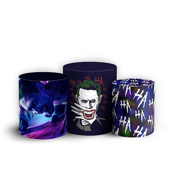 Trio Cilindro - Coringa - Sublimado 3D + Elástico