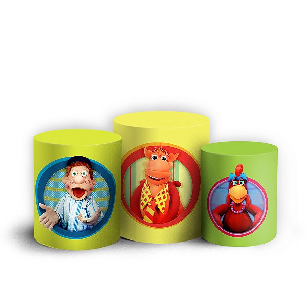 Trio Cilindro - Cocoricó - Sublimado 3D + Elástico