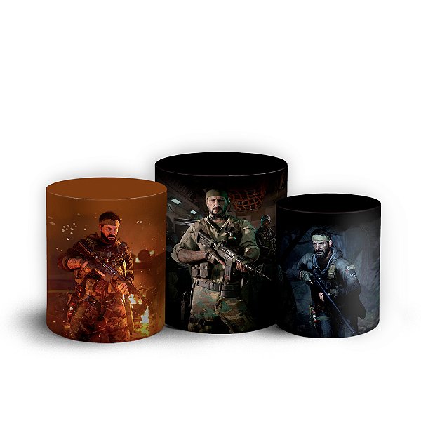 Trio Cilindro - Call of Duty - Sublimado 3D + Elástico