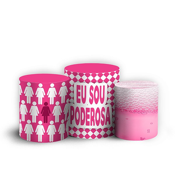 Trio Cilindro - Boteco Feminino - Sublimado 3D + Elástico