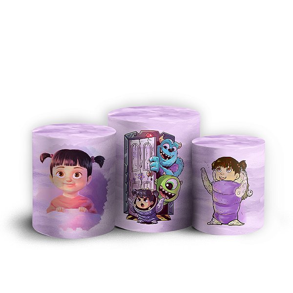 Trio Cilindro - Boo - Sublimado 3D + Elástico