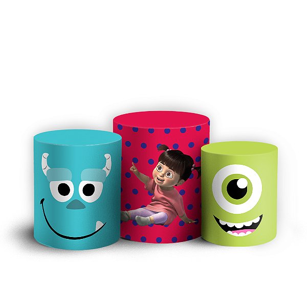 Trio Cilindro - Boo - Sublimado 3D + Elástico