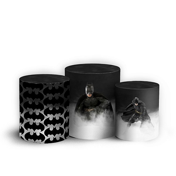 Trio Cilindro - Batman - Sublimado 3D + Elástico