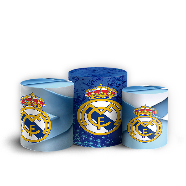 Trio Cilindro - Time Real Madrid - Sublimado 3D + Elástico