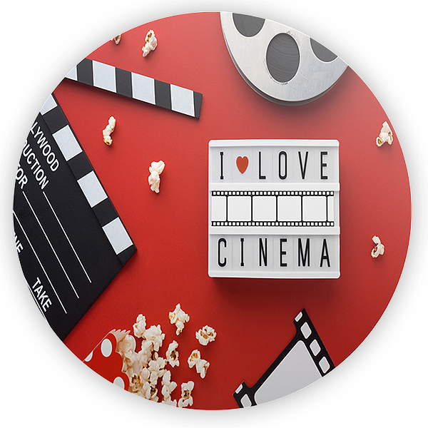 Painel Redondo - Cinema - Sublimado 3D