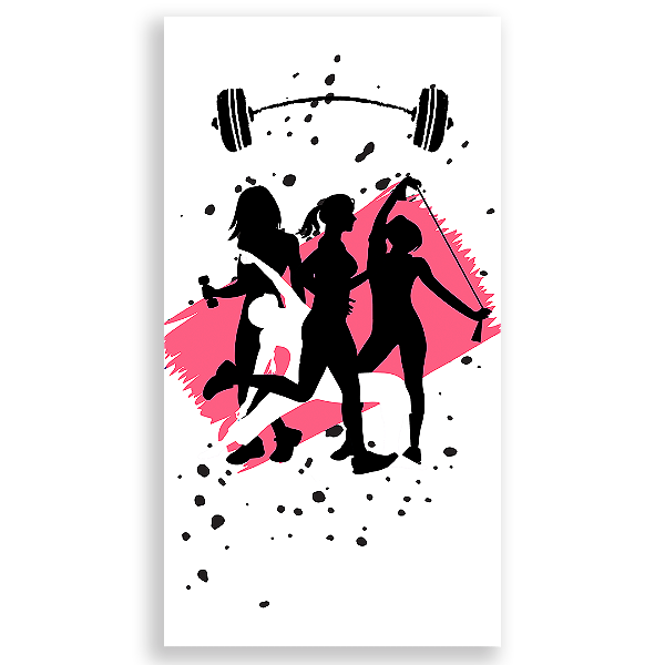 Faixa Lateral - Mulher Academia - Sublimado 3D