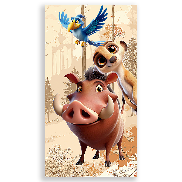 Faixa Lateral - Rei Leao - Sublimado 3D