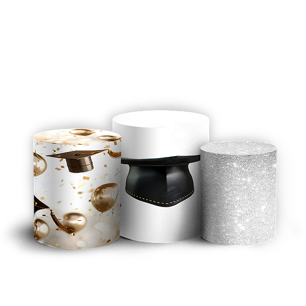 Trio Cilindro - Formatura - Sublimado 3D + Elástico