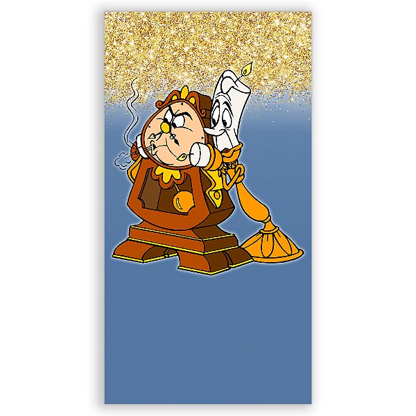 Faixa Lateral - A Bela e a Fera - Sublimado 3D