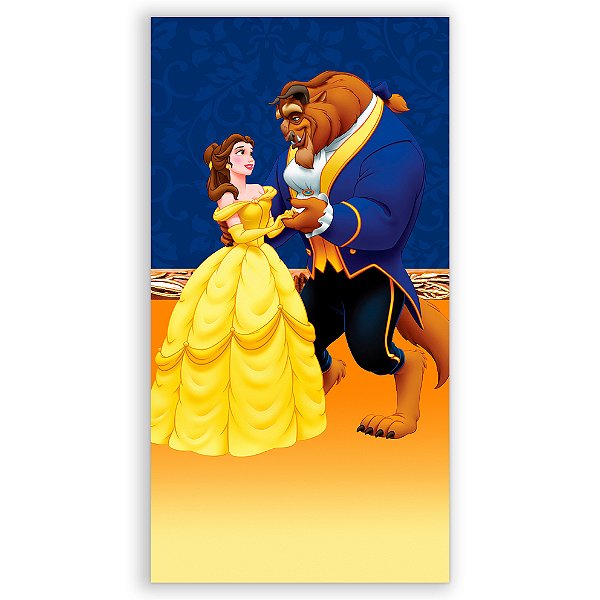 Faixa Lateral - A Bela e a Fera - Sublimado 3D