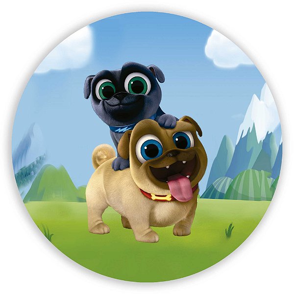 Painel Redondo - Cachorros - Sublimado 3D