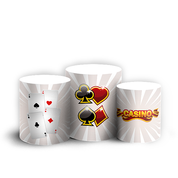 Trio Cilindro - Cassino - Sublimado 3D + Elástico