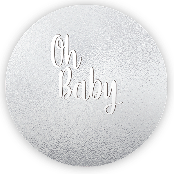 Painel Redondo - Oh Baby - Sublimado 3D