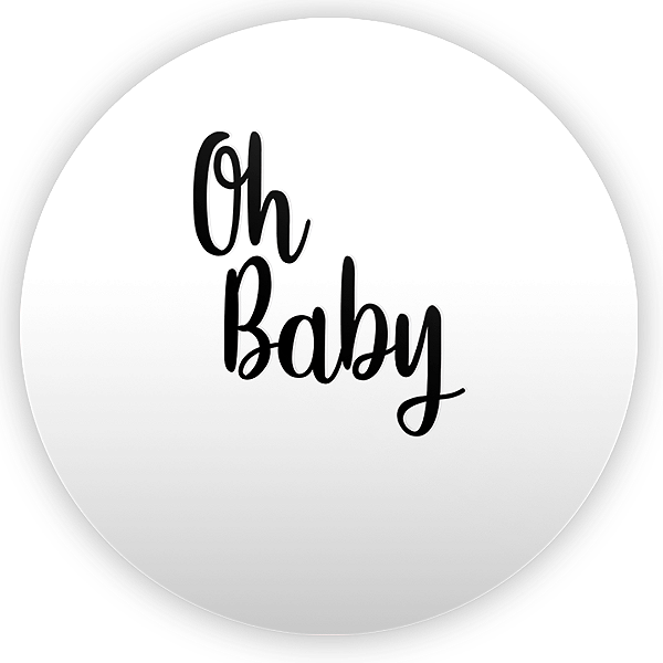 Painel Redondo - Oh Baby - Sublimado 3D