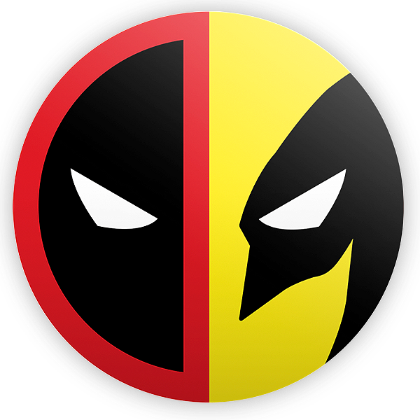 Painel Redondo - Dead Pool e Wolverine - Sublimado 3D