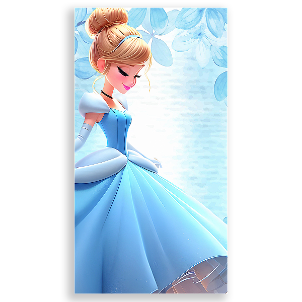 Faixa Lateral - Princesa Cinderela - Sublimado 3D