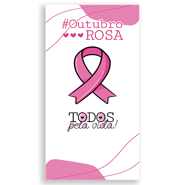 Faixa Lateral - Outubro Rosa - Sublimado 3D