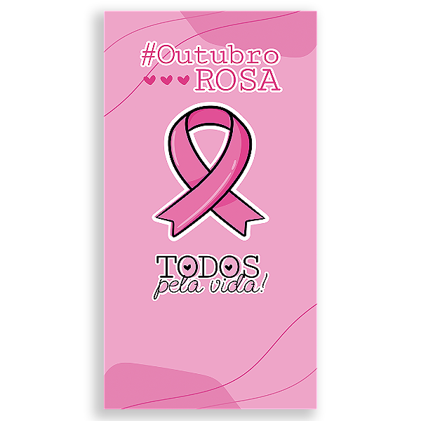 Faixa Lateral - Outubro Rosa - Sublimado 3D