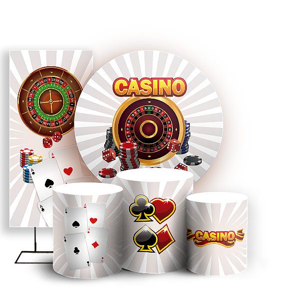 KIT Redondo Trio e Faixa - Cassino - Sublimado 3D